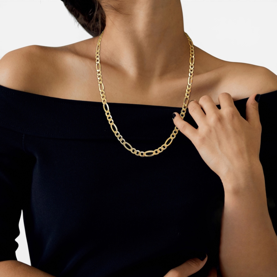 Image 756163_ALTMORE3.jpg, Product 756-163 / Price $2,599.99, Jewel of a Deal 10K Yellow Gold Semi-Solid Figaro Necklace from Jewel of a Deal on TSC.ca's Jewellery department