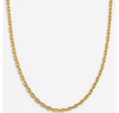 Jewel of a Deal 14K Yellow Gold Diamond-Cut Cable Chain Necklace