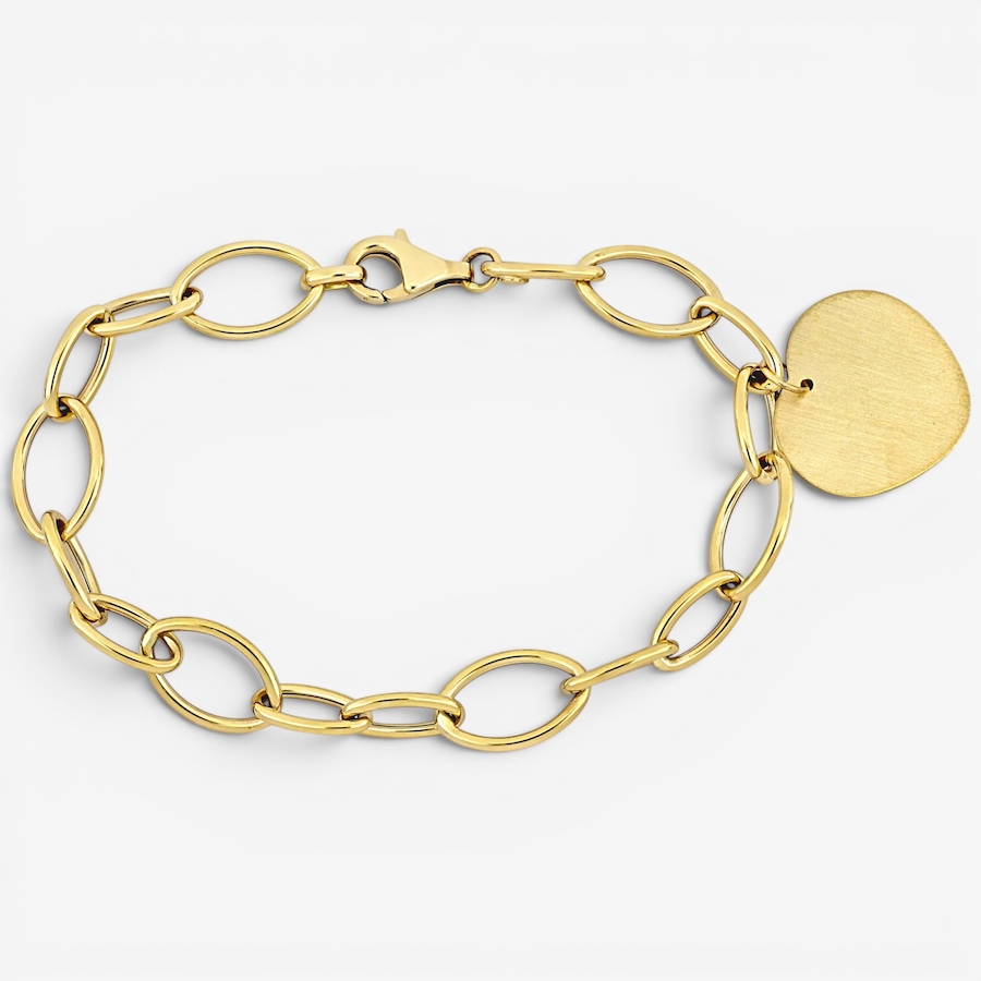 Image 756169.jpg, Product 756-169 / Price $1,999.99, Jewel of a Deal 14K Yellow Gold Link Bracelet with Heart Charm from Jewel of a Deal on TSC.ca's Jewellery department