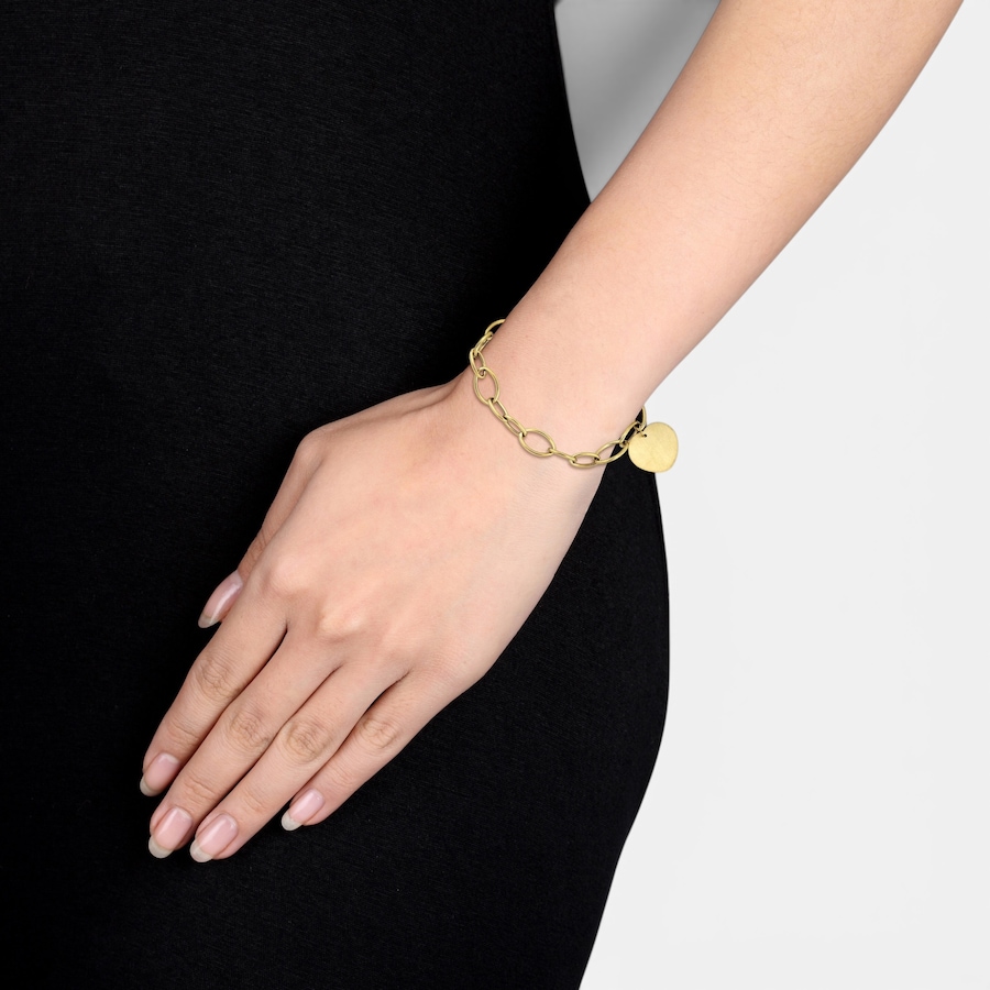 Image 756169_ALTMORE2.jpg, Product 756-169 / Price $1,999.99, Jewel of a Deal 14K Yellow Gold Link Bracelet with Heart Charm from Jewel of a Deal on TSC.ca's Jewellery department