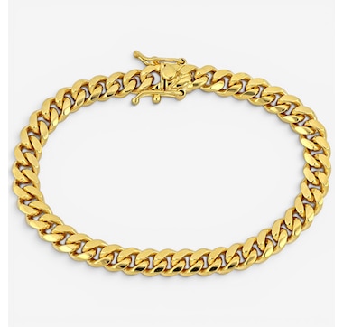 Jewel of a Deal 14K Yellow Gold Solid Curb Link Bracelet