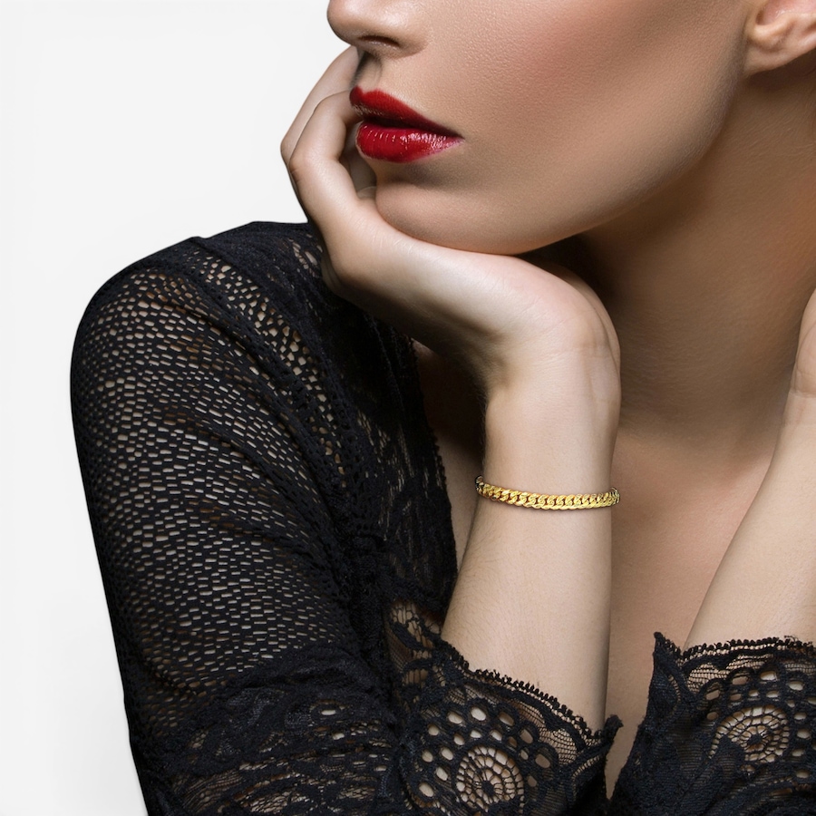 Image 756170_ALTMORE3.jpg, Product 756-170 / Price $5,699.99, Jewel of a Deal 14K Yellow Gold Solid Curb Link Bracelet from Jewel of a Deal on TSC.ca's Jewellery department