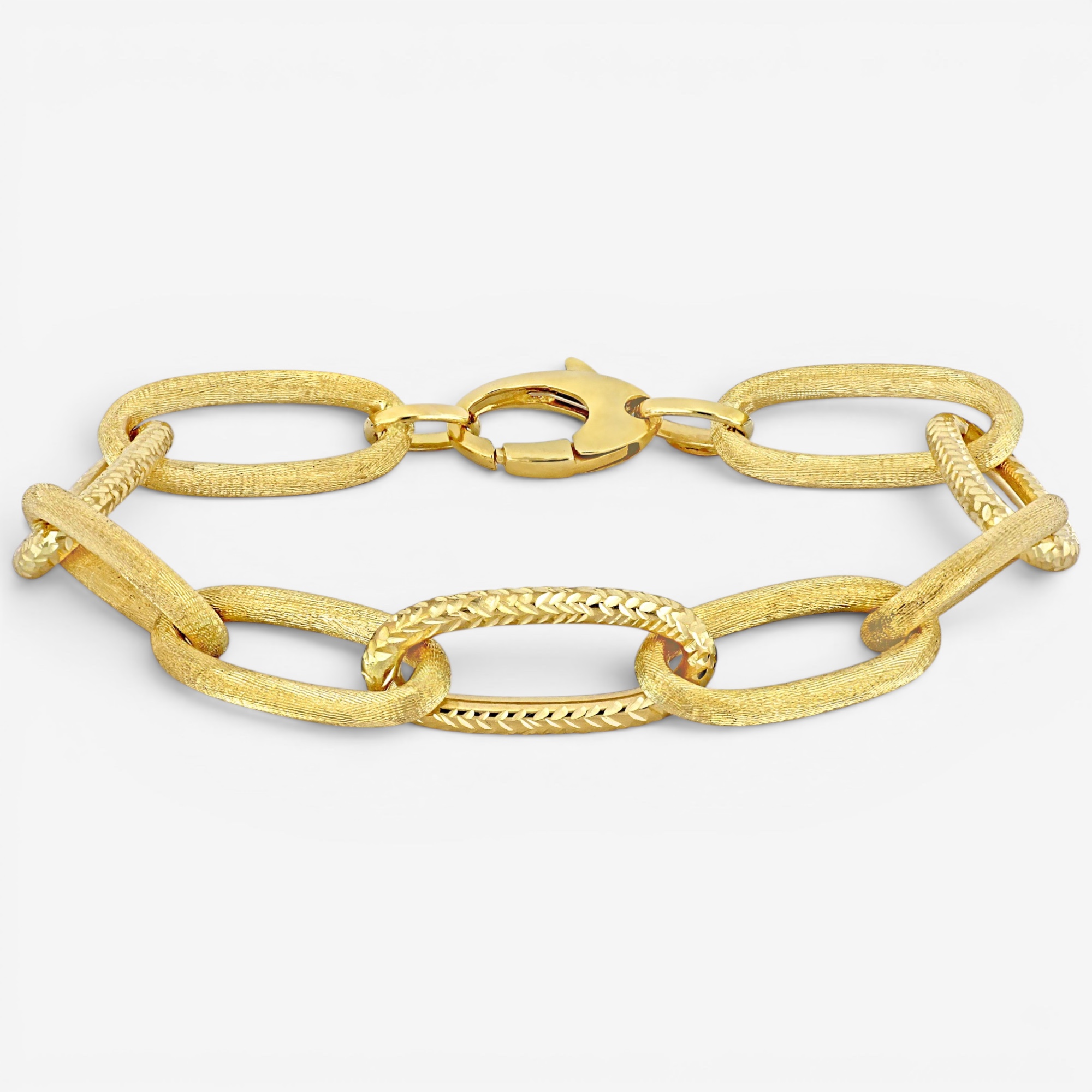 Jewel of a Deal 14K Yellow Gold Oval Link Bracelet - TSC.ca