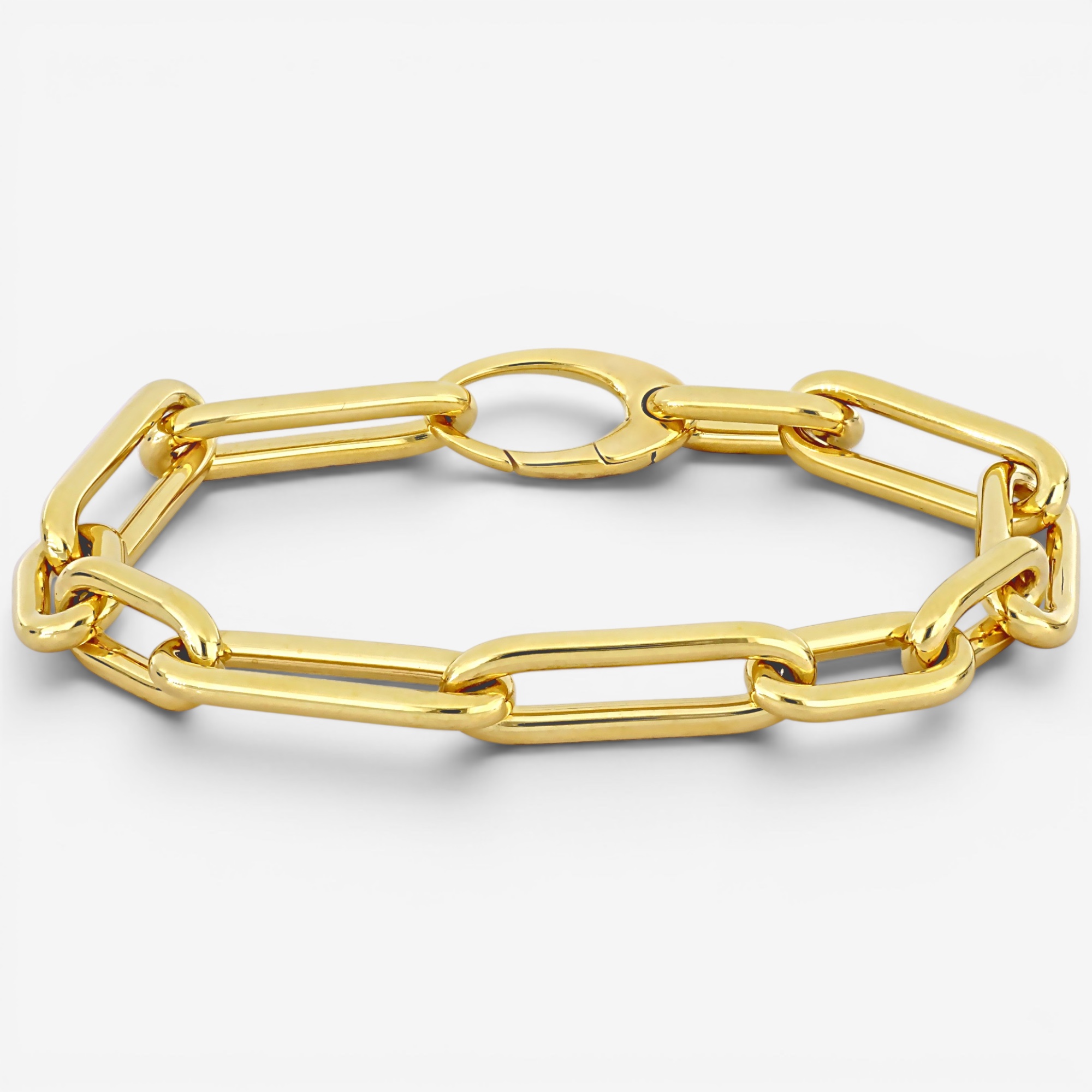 Jewel of a Deal 14K Yellow Gold Elongated Oval Link Bracelet - TSC.ca