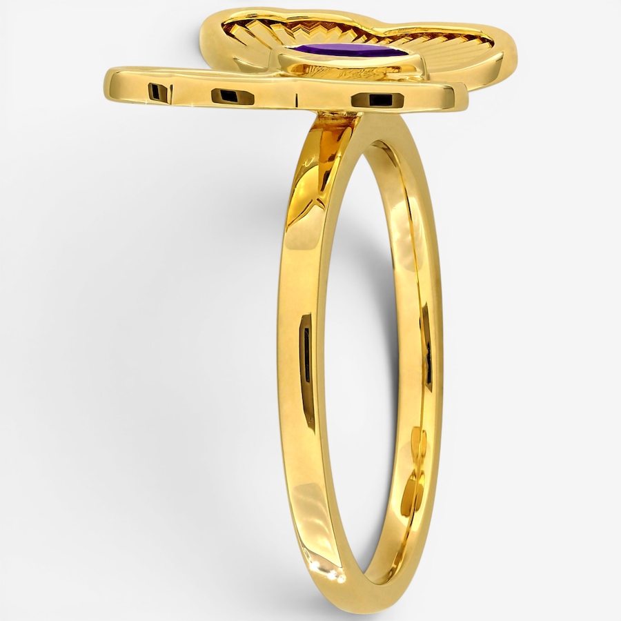 Image 756364_ALTMORE1.jpg, Product 756-364 / Price $749.99, Jewel of a Deal 10K Yellow Gold Amethyst Butterfly Shape Ring from Jewel of a Deal on TSC.ca's Jewellery department