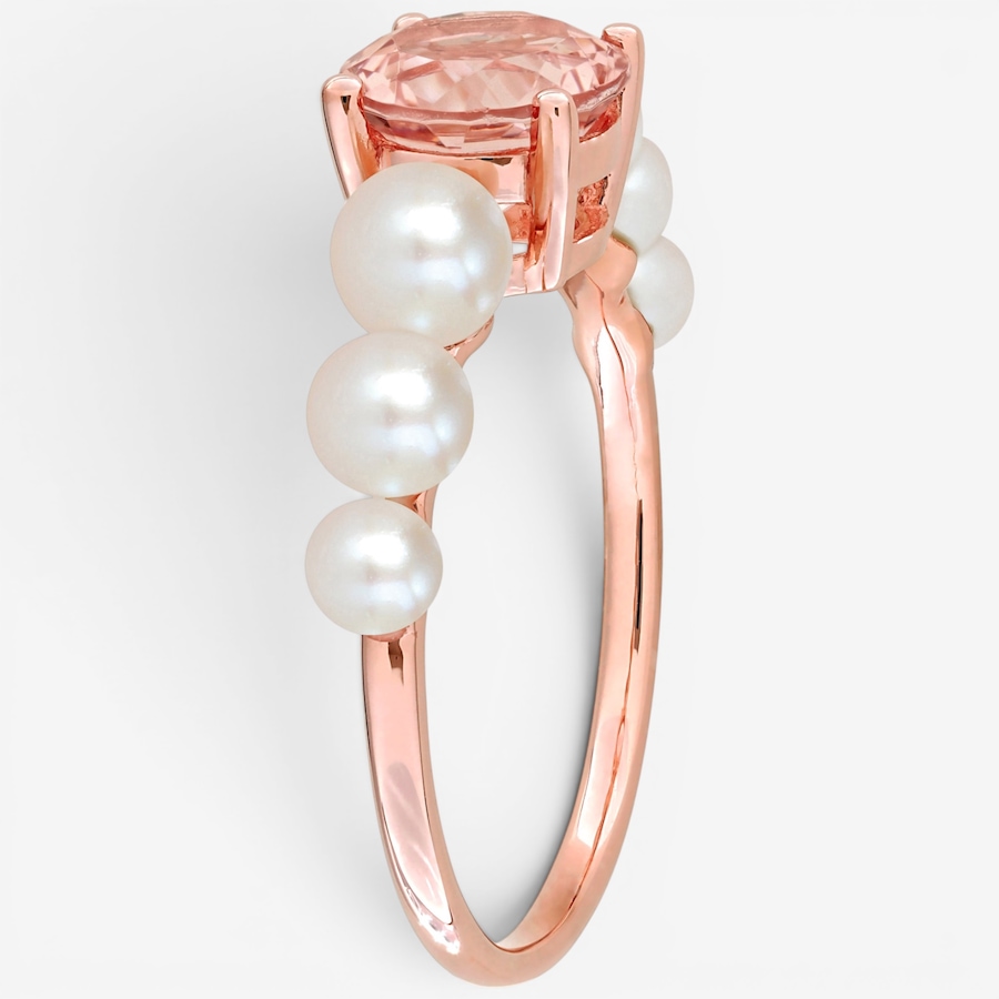 Image 756393_ALTMORE1.jpg, Product 756-393 / Price $429.99, Jewel of a Deal 10K Rose Gold Morganite and Cultured Freshwater Pearl Ring from Jewel of a Deal on TSC.ca's Jewellery department
