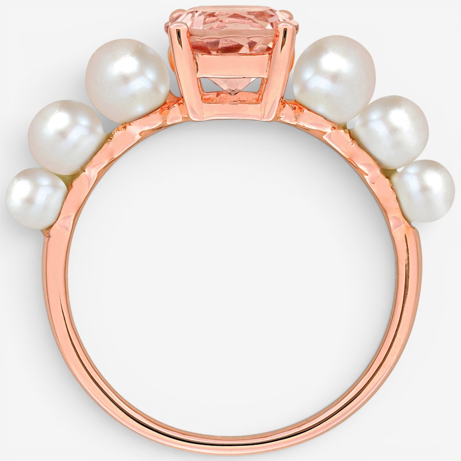 Image 756393_ALTMORE2.jpg, Product 756-393 / Price $429.99, Jewel of a Deal 10K Rose Gold Morganite and Cultured Freshwater Pearl Ring from Jewel of a Deal on TSC.ca's Jewellery department