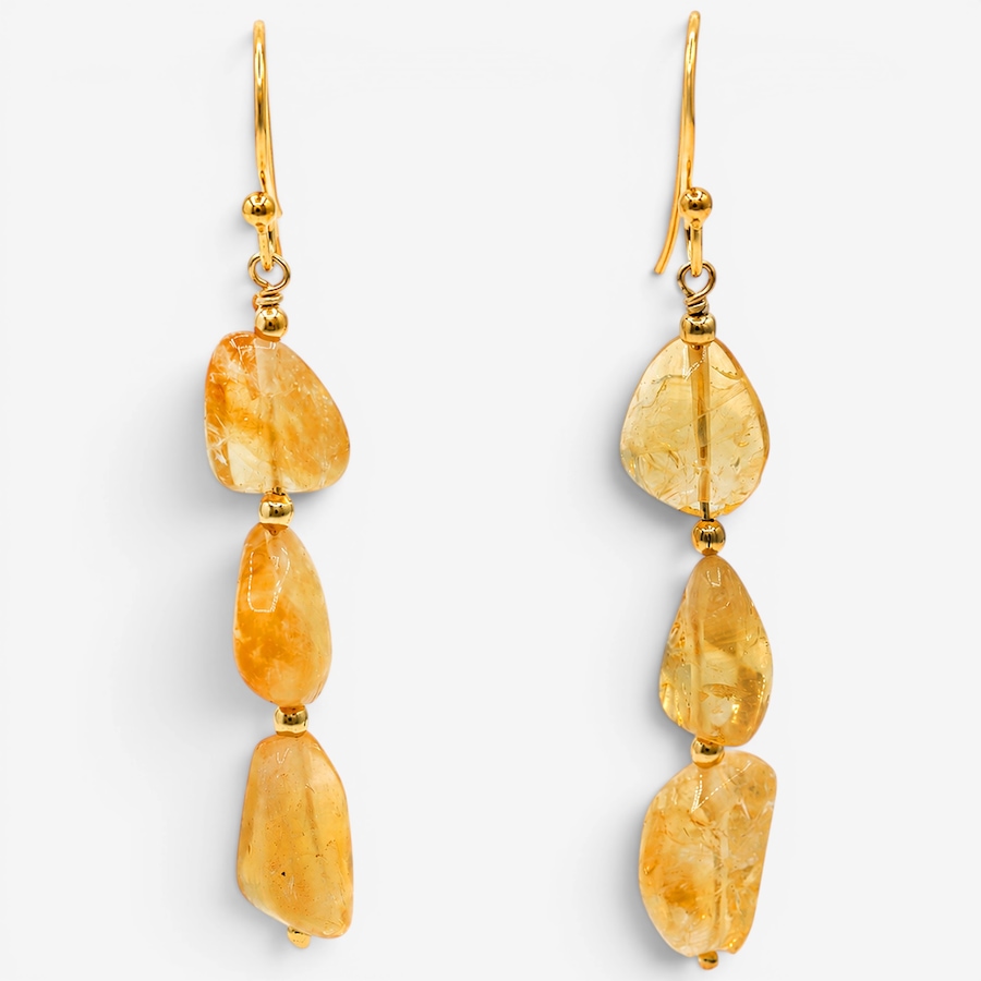 Image 756412_CIT.jpg, Product 756-412 / Price $74.99, Gems En Vogue Palladium Silver Tumbled Bead Gemstone Earrings from Gems En Vogue on TSC.ca's Jewellery department