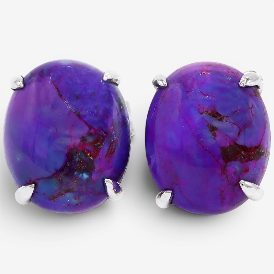 Image 756417.jpg, Product 756-417 / Price $149.99, Gems En Vogue Palladium Silver Mojave Turquoise Stud Earrings from Gems En Vogue on TSC.ca's Jewellery department