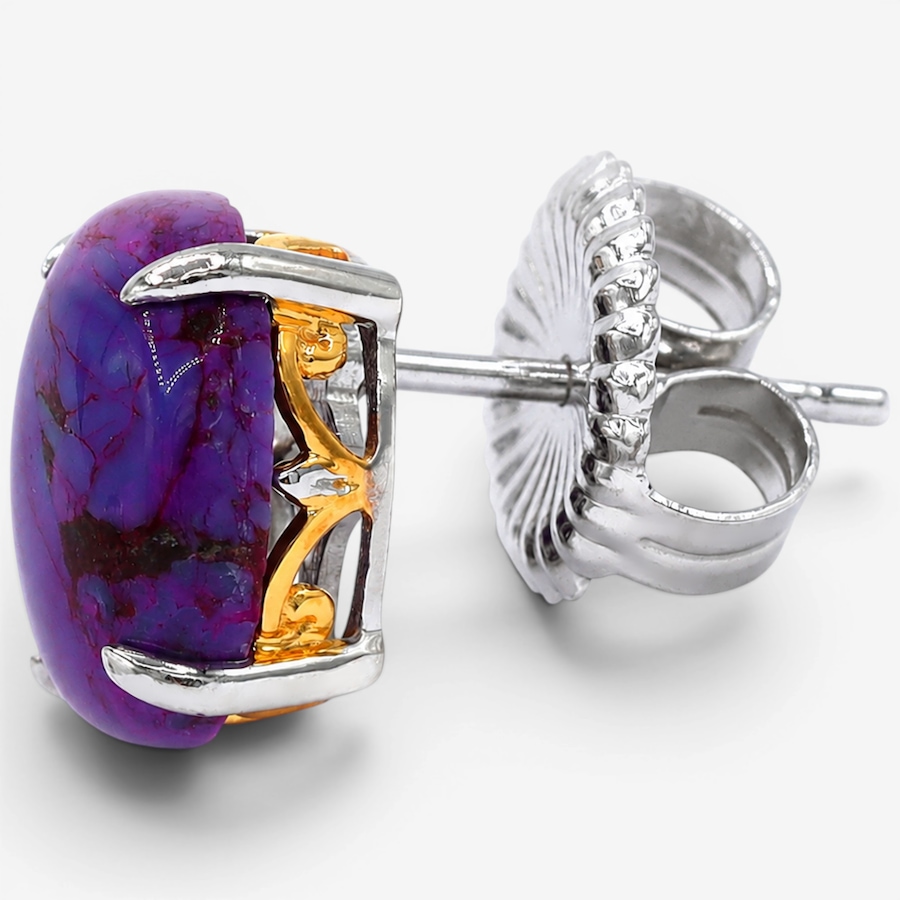 Image 756417_ALTMORE1.jpg, Product 756-417 / Price $149.99, Gems En Vogue Palladium Silver Mojave Turquoise Stud Earrings from Gems En Vogue on TSC.ca's Jewellery department