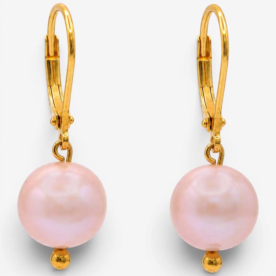 Image 756418_LAV.jpg, Product 756-418 / Price $89.99,  Gems En Vogue Palladium Silver Freshwater Pearl Drop Earrings from Gems En Vogue on TSC.ca's Jewellery department