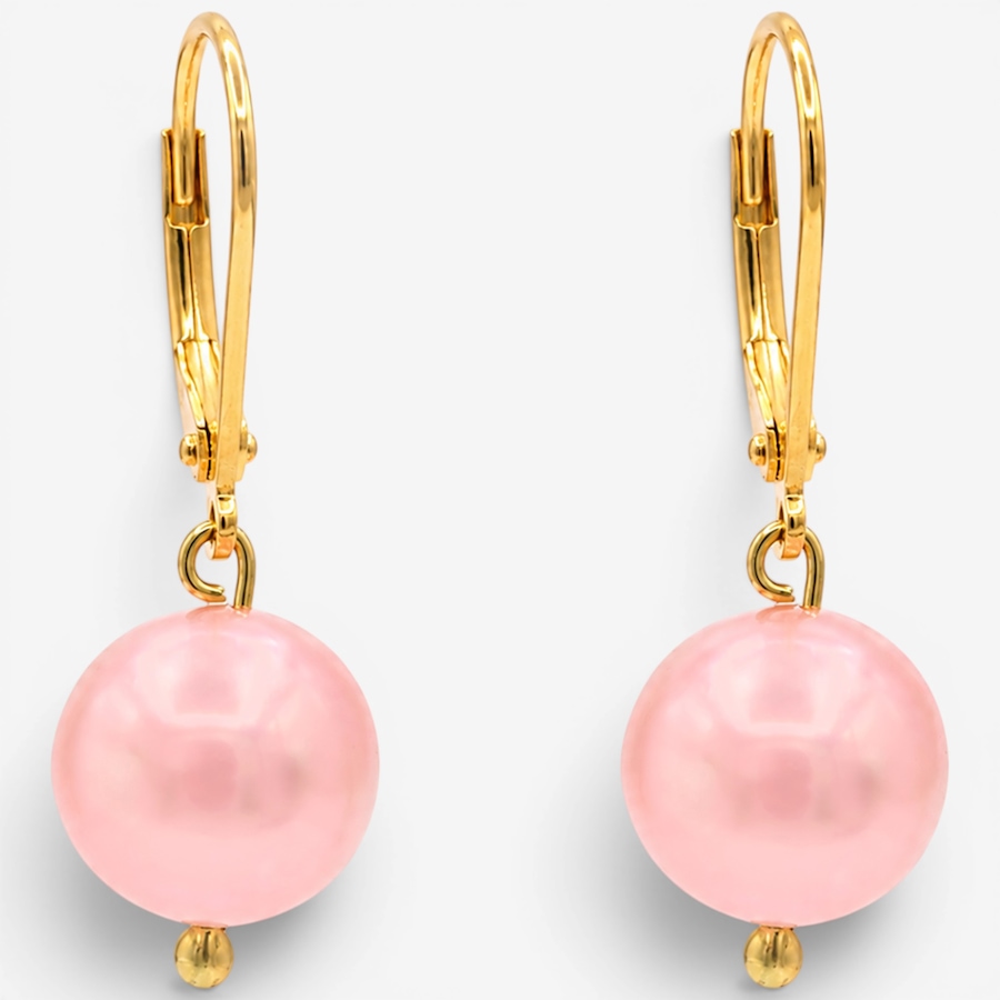 Image 756418_PNK.jpg, Product 756-418 / Price $89.99,  Gems En Vogue Palladium Silver Freshwater Pearl Drop Earrings from Gems En Vogue on TSC.ca's Jewellery department