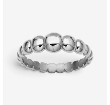 STEELX 18K Gold Ion Plate High Polished Bead Ring