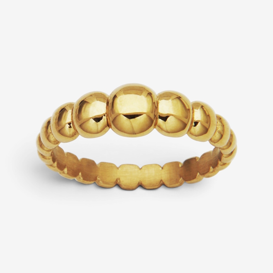 Image 756620_YGP.jpg, Product 756-620 / Price $44.99, STEELX 18K Gold Ion Plate High Polished Bead Ring from Steelx on TSC.ca's Jewellery department