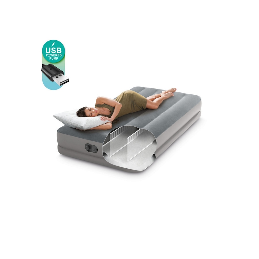 Image 759711_ALTMORE3.jpg, Product 759-711 / Price $59.99, Intex 12" Twin Dura-Beam Prestige Airbed with Fastfill USB Pump from Intex on TSC.ca's Health & Fitness department