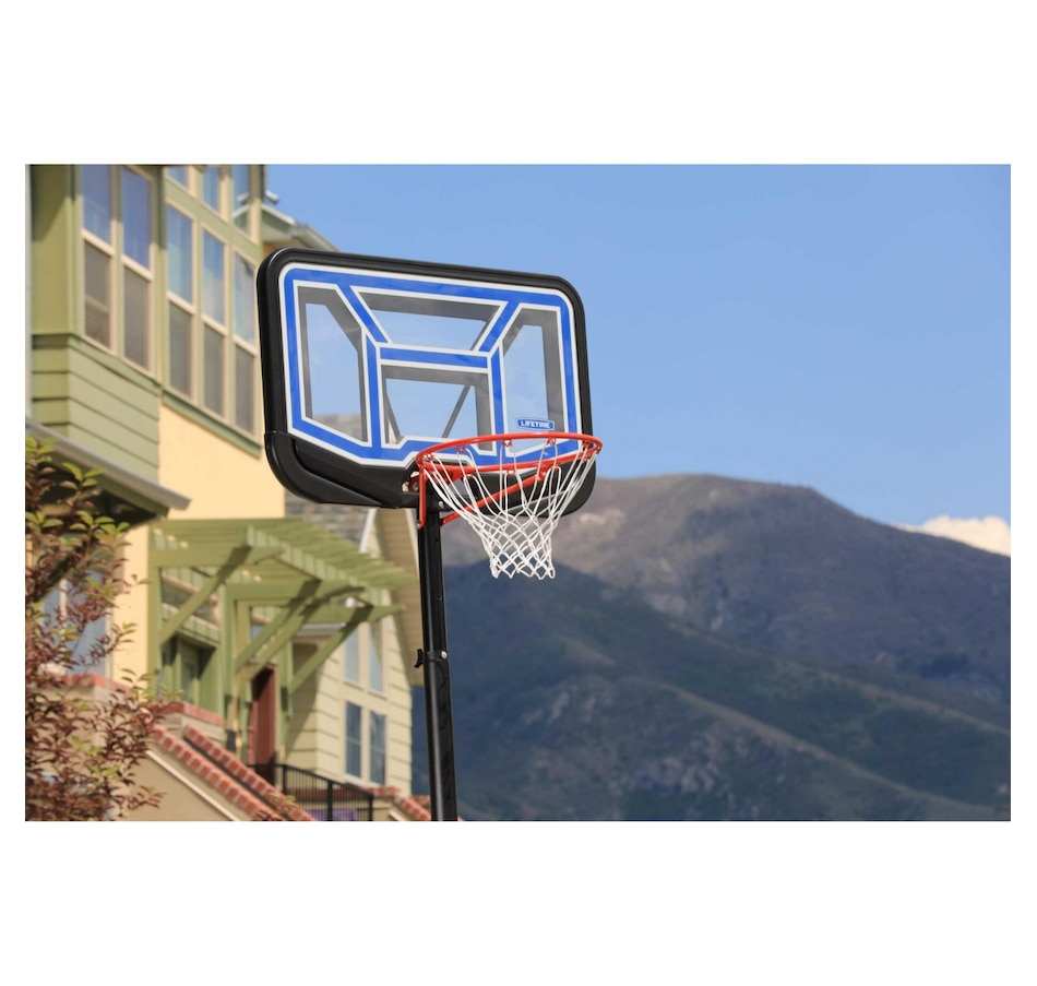 Image 759738_ALTMORE2.jpg, Product 759-738 / Price $339.99, Lifetime Adjustable Portable Basketball Hoop (44" polycarbonate, black) from Lifetime on TSC.ca's Home & Garden department