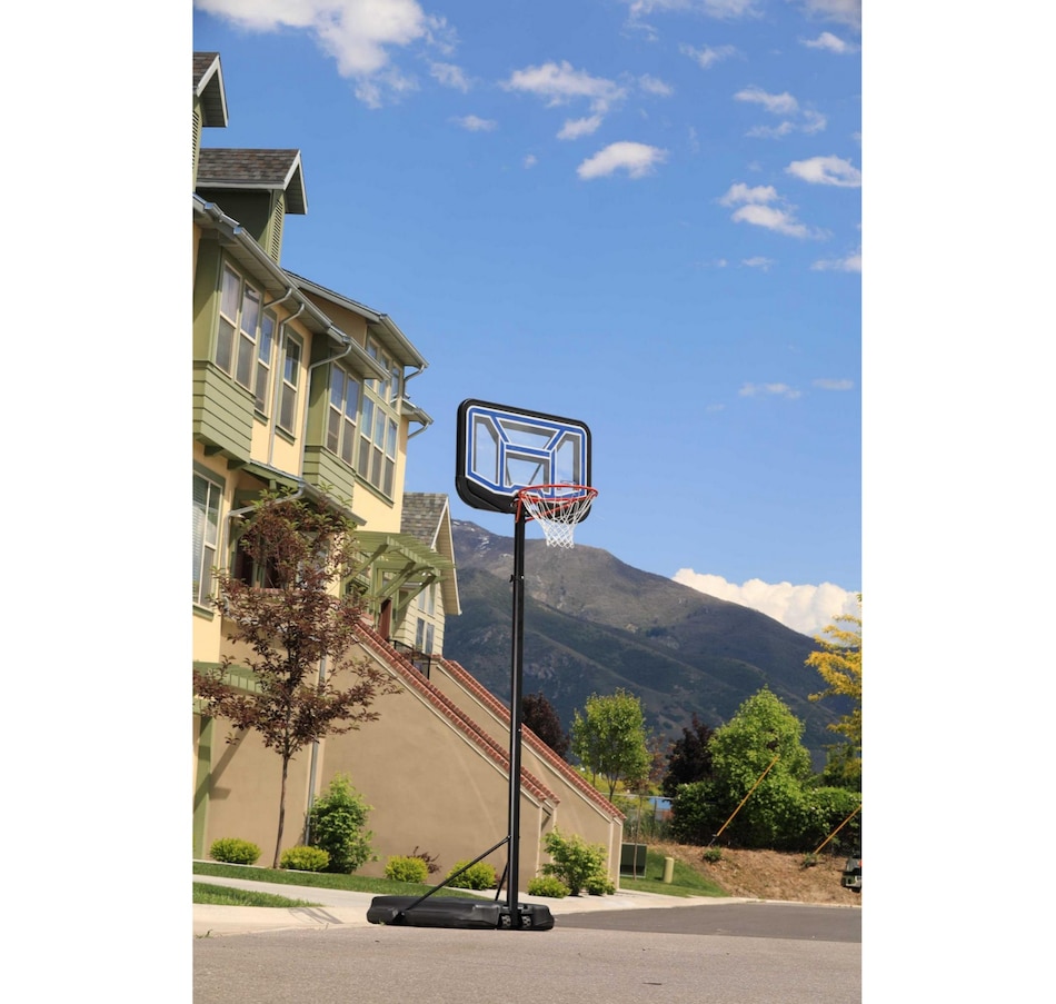 Image 759738_ALTMORE3.jpg, Product 759-738 / Price $339.99, Lifetime Adjustable Portable Basketball Hoop (44" polycarbonate, black) from Lifetime on TSC.ca's Home & Garden department