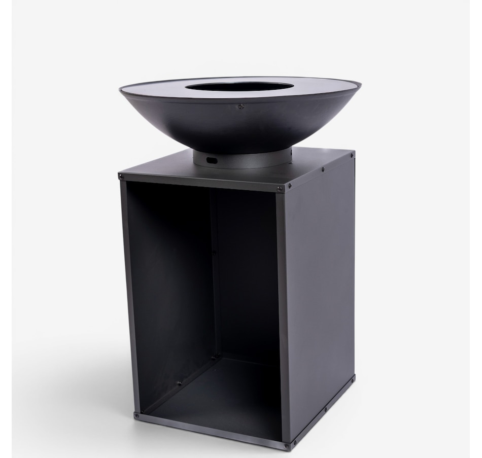 Image 759755.jpg, Product 759-755 / Price $299.99, RedFire Onyx Outdoor Fire Bowl Grill with Wood Storage and Cover (carbon steel) from RedFire on TSC.ca's Home & Garden department