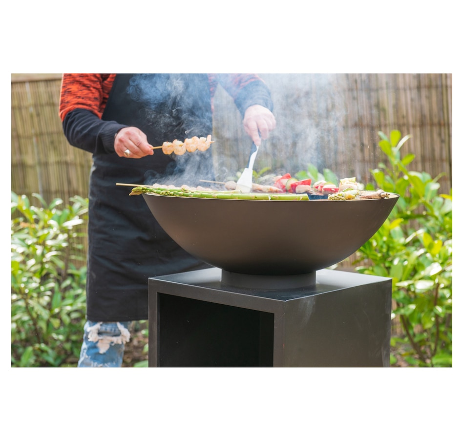 Image 759755_ALTMORE1.jpg, Product 759-755 / Price $299.99, RedFire Onyx Outdoor Fire Bowl Grill with Wood Storage and Cover (carbon steel) from RedFire on TSC.ca's Home & Garden department