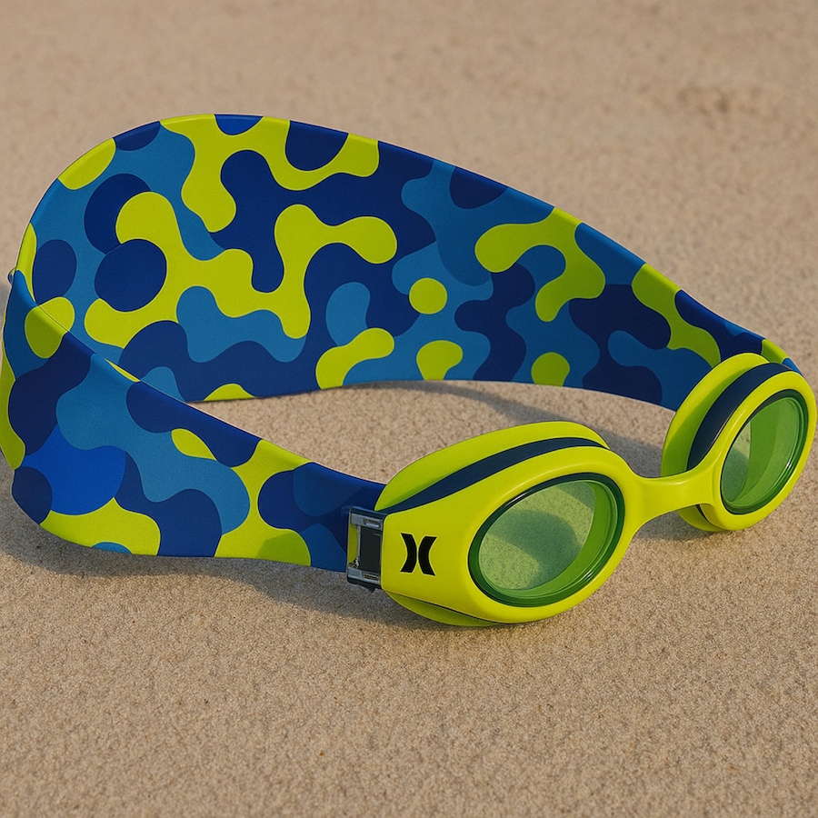 Image 759764_ALTMORE1.jpg, Product 759-764 / Price $14.99, Hurley Kids Neon Camo Design Swim Goggles with Hair Safety Fabric Strap from Hurley on TSC.ca's Home & Garden department