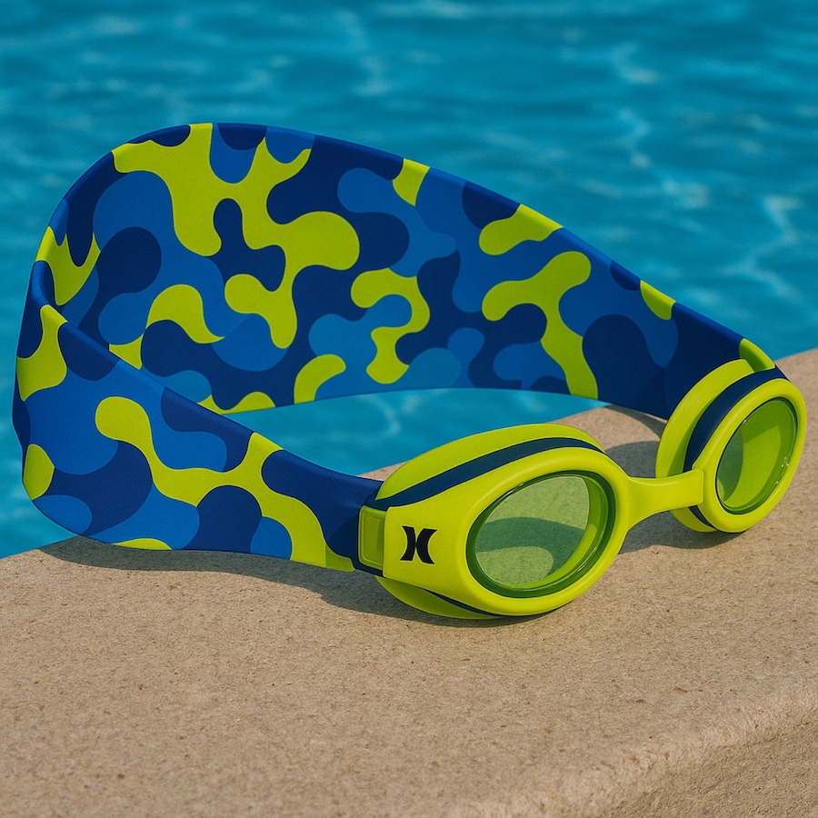 Image 759764_ALTMORE2.jpg, Product 759-764 / Price $14.99, Hurley Kids Neon Camo Design Swim Goggles with Hair Safety Fabric Strap from Hurley on TSC.ca's Home & Garden department