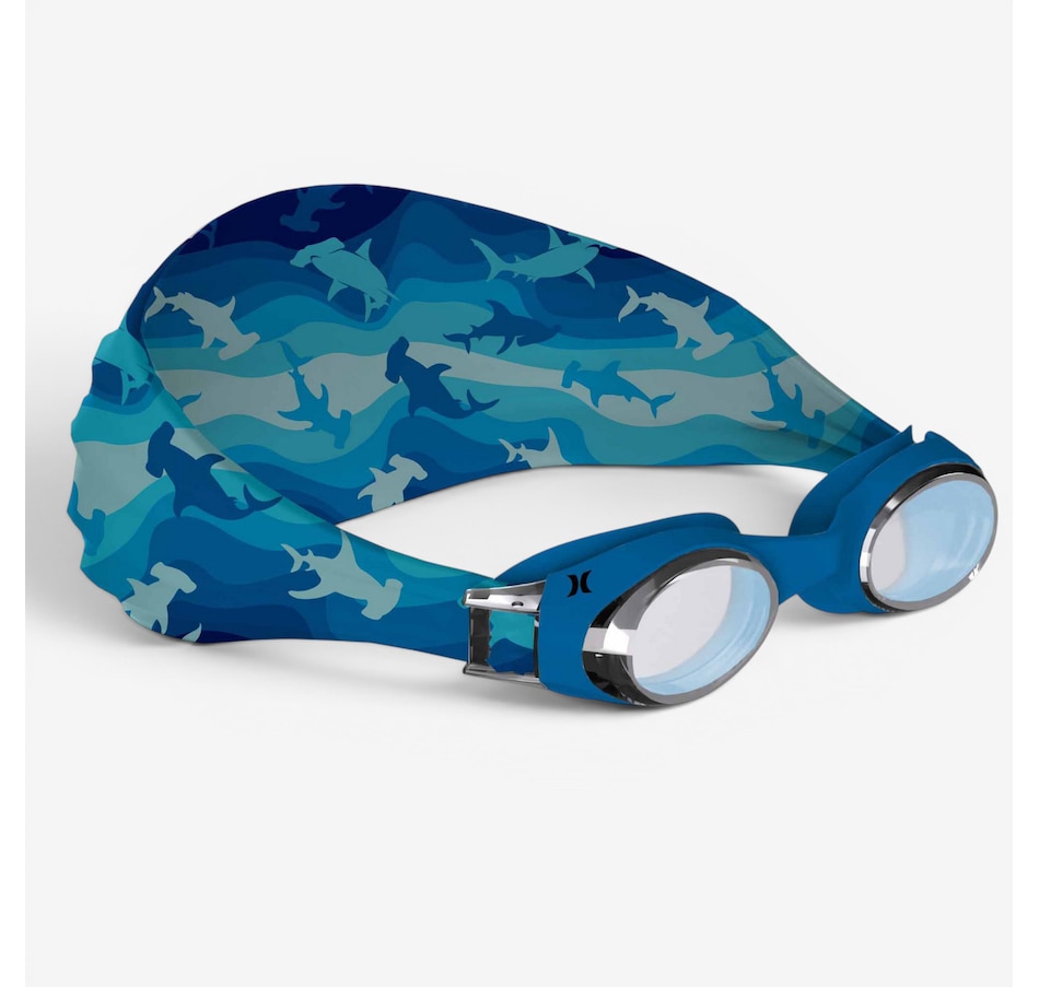 Image 759765.jpg, Product 759-765 / Price $12.99, Hurley Kids Hammer Shark Design Swim Goggles with Hair Safety Fabric Strap from Hurley on TSC.ca's Home & Garden department
