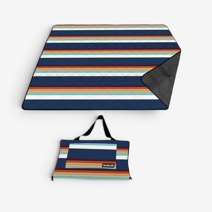 Image 759786.jpg, Product 759-786 / Price $21.99, Hurley Blue Stripe Design Packable Camping Mat (60" x 70") from Hurley on TSC.ca's Health & Fitness department