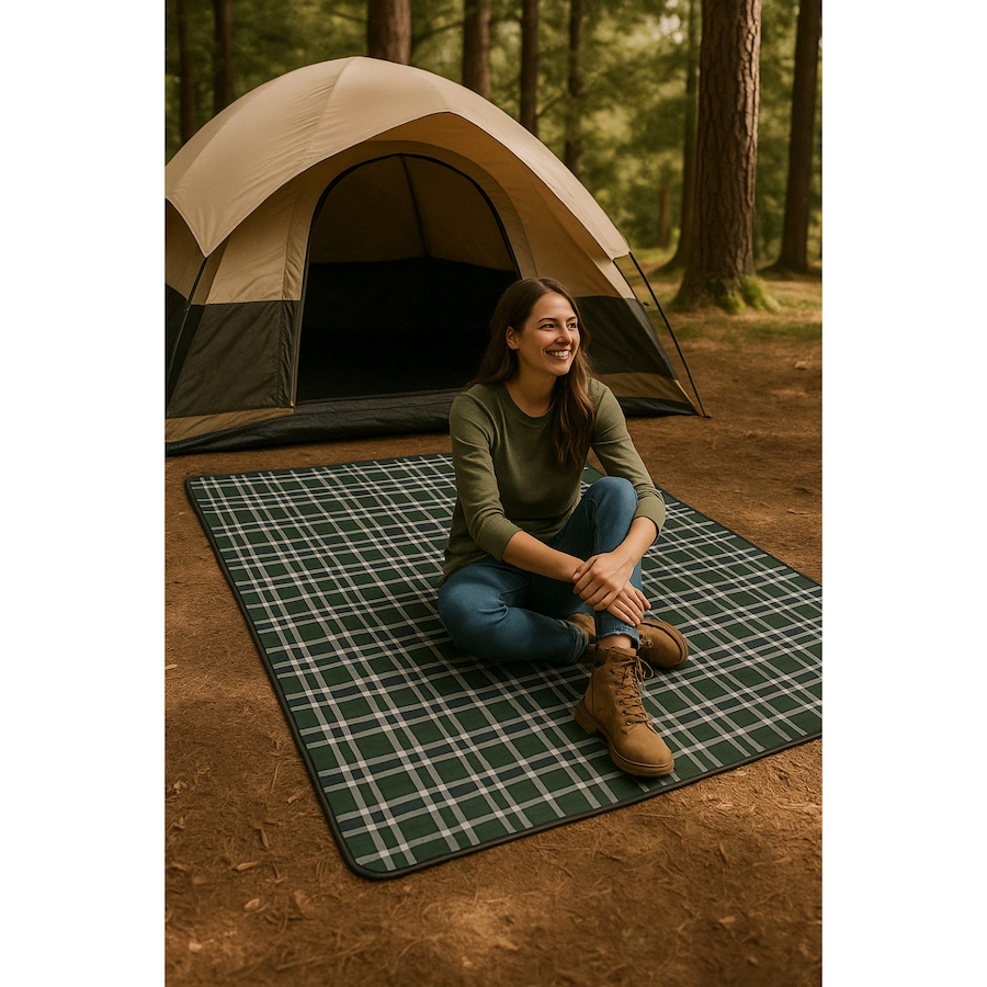 Image 759787_ALTMORE1.jpg, Product 759-787 / Price $14.99, Hurley Olive Combo Design Acrylic Camp Blanket (50" x 60") from Hurley on TSC.ca's Health & Fitness department