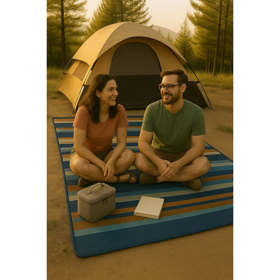 Image 759788_ALTMORE1.jpg, Product 759-788 / Price $21.99, Hurley Blue Stripe Acrylic Camp Blanket (50" x 60") from Hurley on TSC.ca's Health & Fitness department