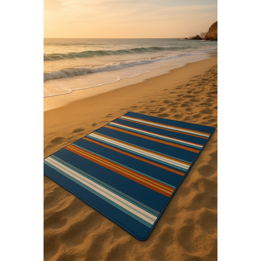 Image 759788_ALTMORE2.jpg, Product 759-788 / Price $21.99, Hurley Blue Stripe Acrylic Camp Blanket (50" x 60") from Hurley on TSC.ca's Health & Fitness department
