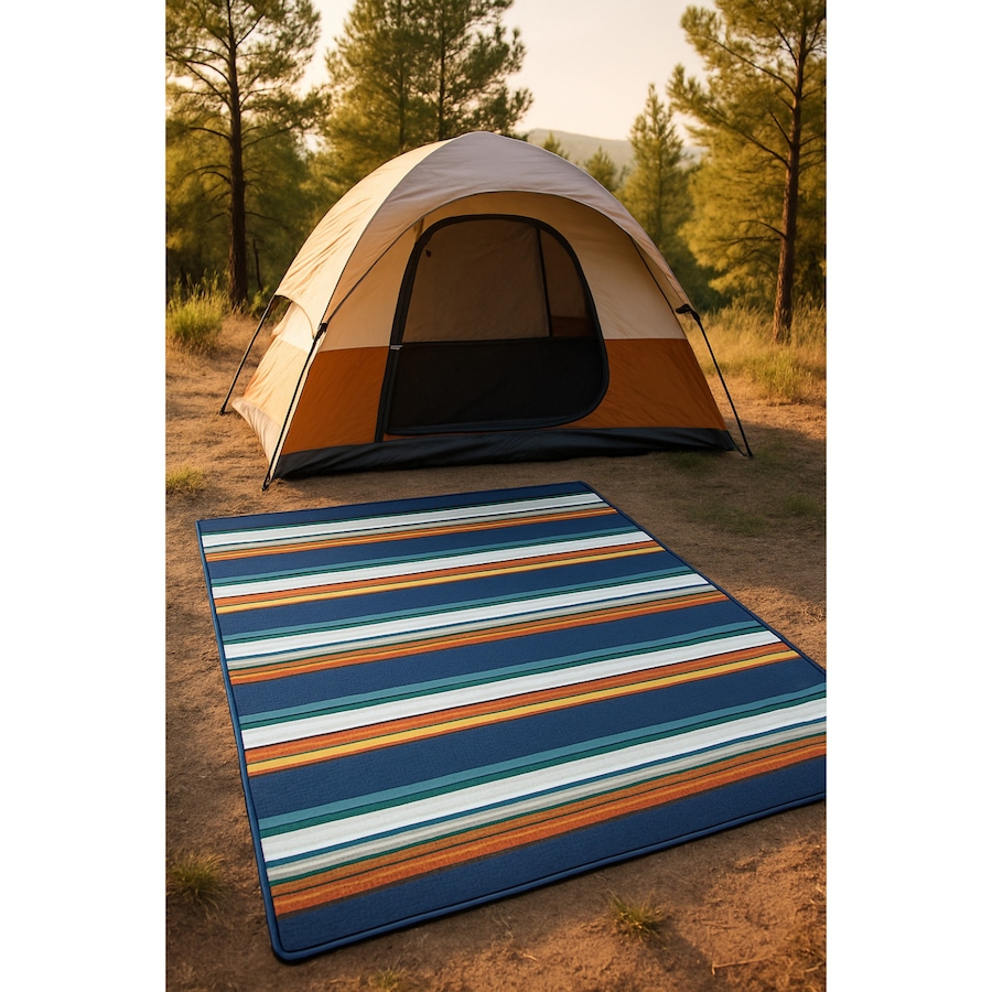 Image 759788_ALTMORE3.jpg, Product 759-788 / Price $21.99, Hurley Blue Stripe Acrylic Camp Blanket (50" x 60") from Hurley on TSC.ca's Health & Fitness department