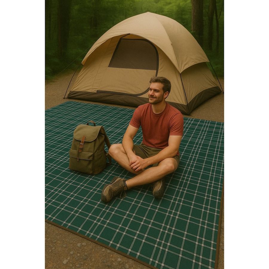 Image 759790_ALTMORE1.jpg, Product 759-790 / Price $32.99, Hurley Olive Combo Design Acrylic Camp Blanket (60" x 90") from Hurley on TSC.ca's Health & Fitness department