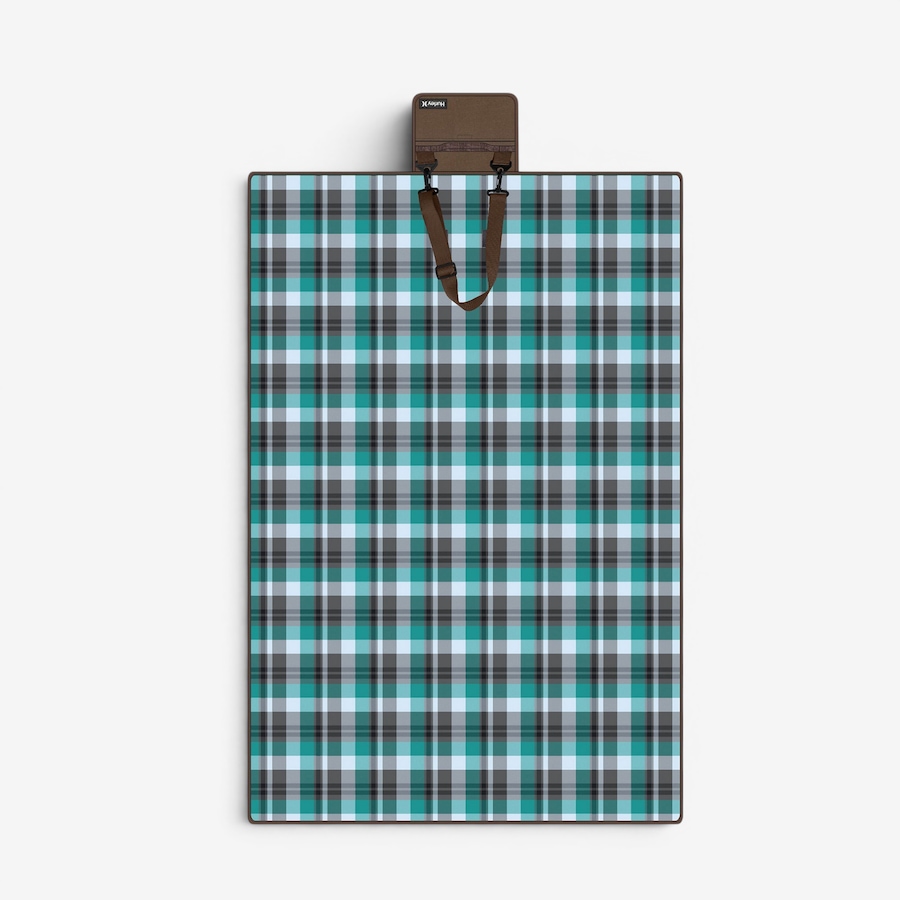Image 759792.jpg, Product 759-792 / Price $19.99, Hurley Teal/Grey Plaid Design Acrylic Camp Blanket (60" x 90") from Hurley on TSC.ca's Health & Fitness department