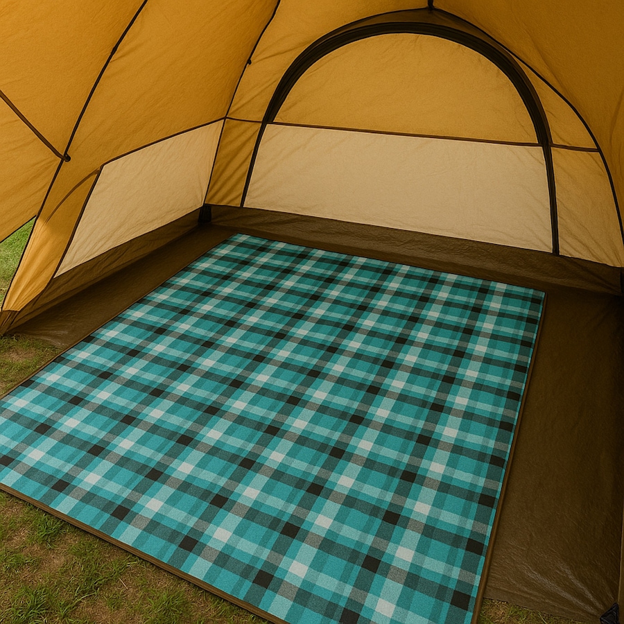 Image 759792_ALTMORE2.jpg, Product 759-792 / Price $19.99, Hurley Teal/Grey Plaid Design Acrylic Camp Blanket (60" x 90") from Hurley on TSC.ca's Health & Fitness department