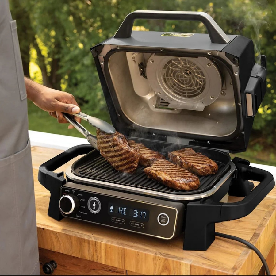 Image 759841_ALTMORE1.jpg, Product 759-841 / Price $399.99, Ninja Woodfire Outdoor Grill, 7-in-1 Master Grill, Barbecue Smoker and Outdoor Air Fryer from Ninja on TSC.ca's Home & Garden department