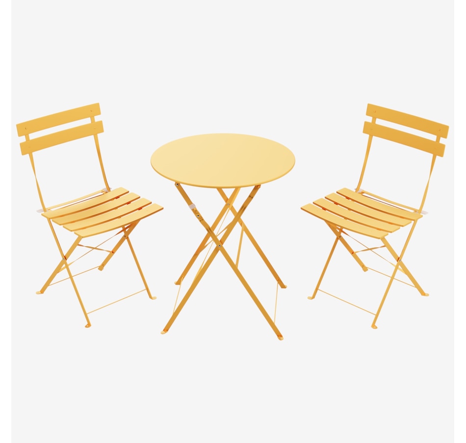 Image 759846_YEL.jpg, Product 759-846 / Price $179.99, Lausaint Folding Three-Piece Bistro Set from Lausaint on TSC.ca's Home & Garden department