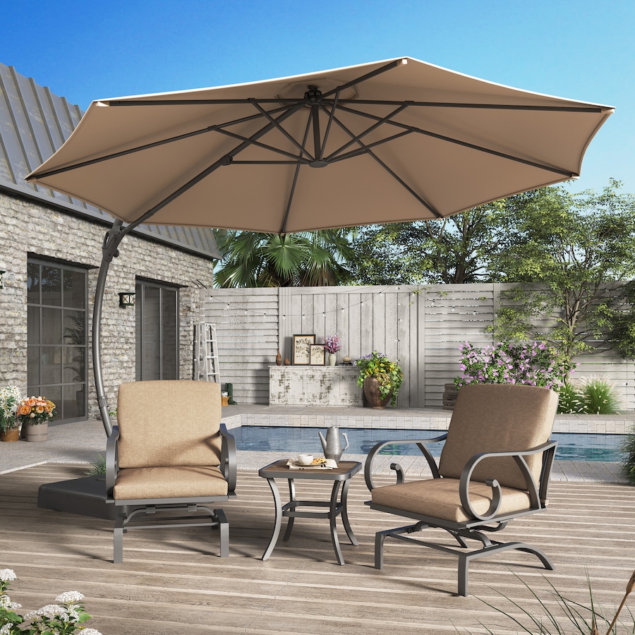 Image 759847_ALTMORE4.jpg, Product 759-847 / Price $449.99, Lausaint 11' Cantilever Umbrella with Base (beige) from Lausaint on TSC.ca's Home & Garden department