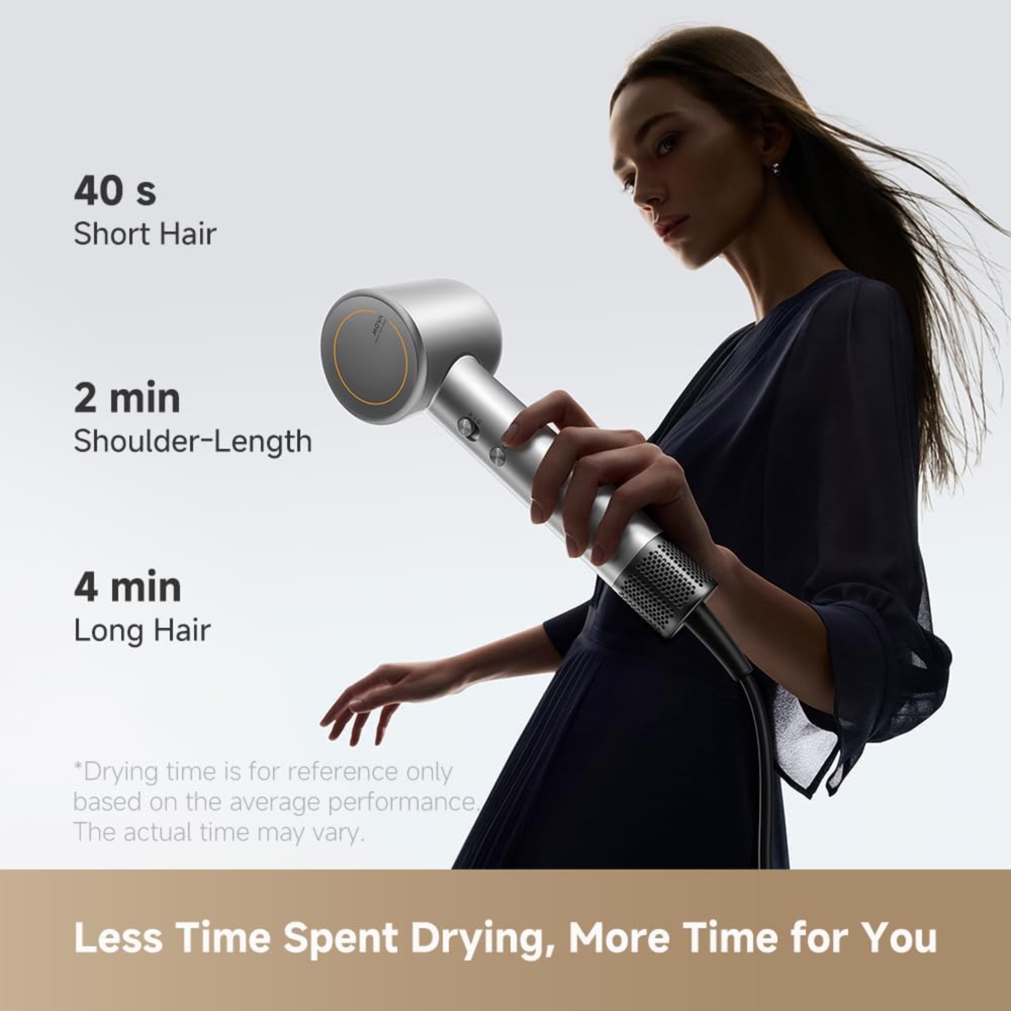 MOVA Shine 10 ハイスピードヘアドライヤー Mova Shine 10 Hair Dryer, 110,000 rpm High-Speed Brushless Motor