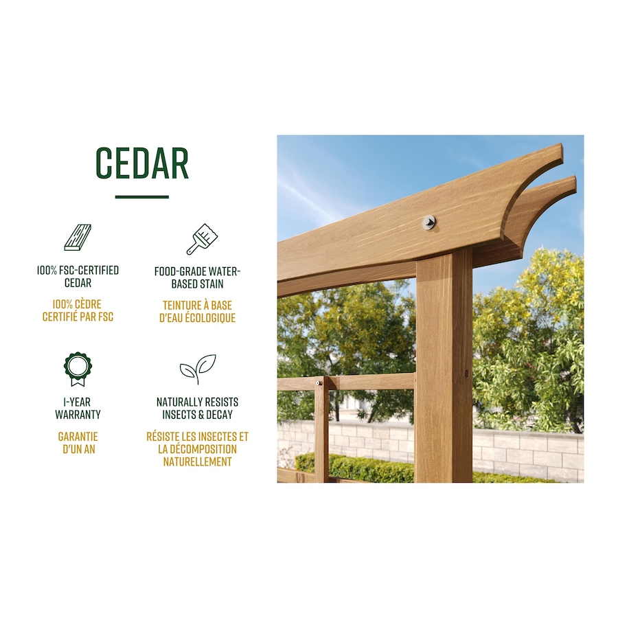 Image 759869_ALTMORE6.jpg, Product 759-869 / Price $269.99, Vita Modern Cedar Trellis (60"L x 3"W x 84"H) from Vita on TSC.ca's Home & Garden department