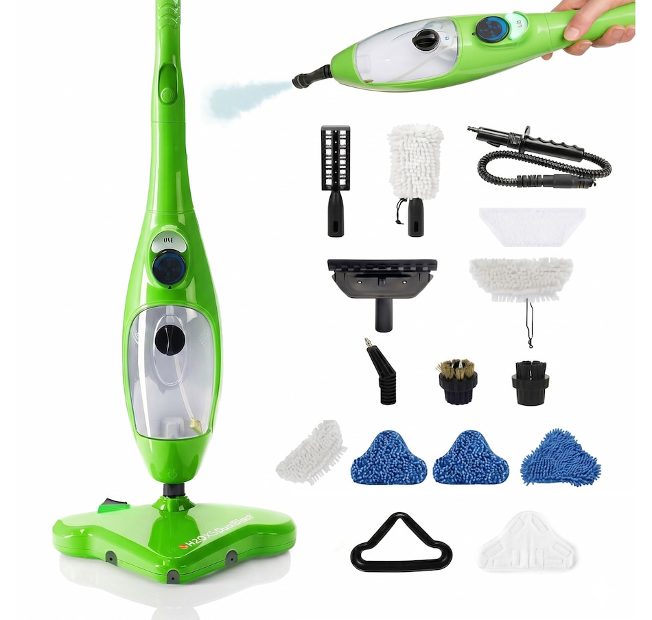 Image 759954.jpg, Product 759-954 / Price $169.99, H2O X5 Dual Blast Steam Mop Bundle plus Elite Cloth Set Bonus from H2O Cleaning on TSC.ca's Home & Garden department