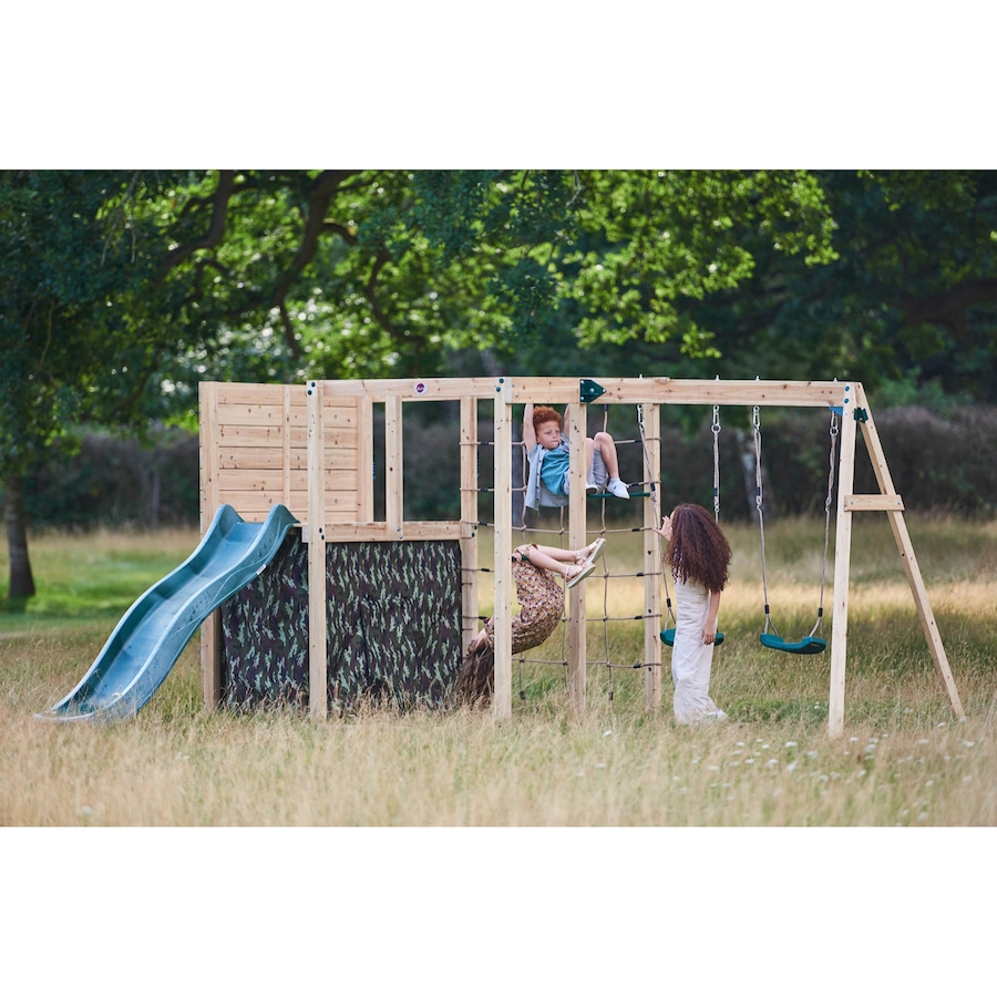 Image 761686_ALTMORE3.jpg, Product 761-686 / Price $1,349.99, Plum Wooden Climbing Cube with Swing Arm, Swing Set, Monkey Bars and 8' Kids Toddler Slide from Plum on TSC.ca's Home & Garden department