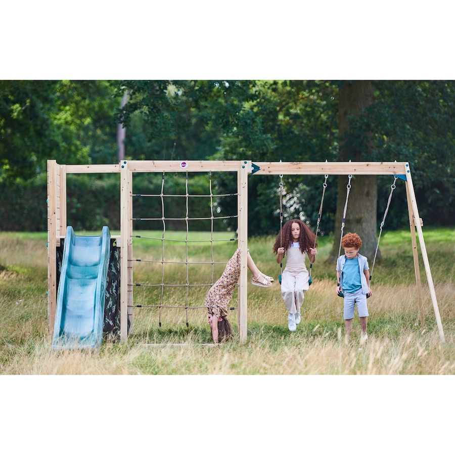 Image 761686_ALTMORE4.jpg, Product 761-686 / Price $1,349.99, Plum Wooden Climbing Cube with Swing Arm, Swing Set, Monkey Bars and 8' Kids Toddler Slide from Plum on TSC.ca's Home & Garden department