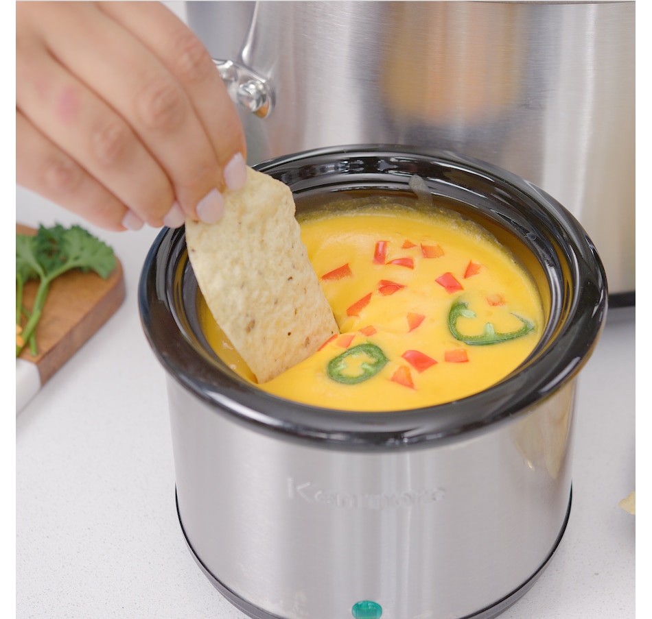 Image 761691_ALTMORE2.jpg, Product 761-691 / Price $135.99, Kenmore Programmable 7-Quart Slow Cooker with Dipper Sauce Warmer from Kenmore on TSC.ca's Kitchen department