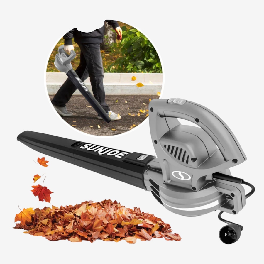 Image 761728.jpg, Product 761-728 / Price $44.99, Sun Joe 6-Amp All-Purpose Compact Electric Blower (155 mph max, platinum) from Snow Joe & Sun Joe on TSC.ca's Home & Garden department
