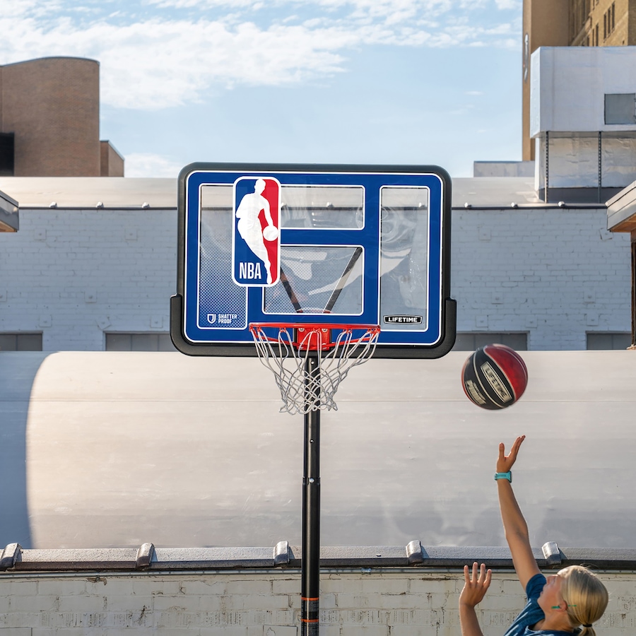 Image 761753_ALTMORE4.jpg, Product 761-753 / Price $599.99, Lifetime 44" Shatterproof Fusion Portable Basketball System with NBA Logo from Lifetime on TSC.ca's Home & Garden department