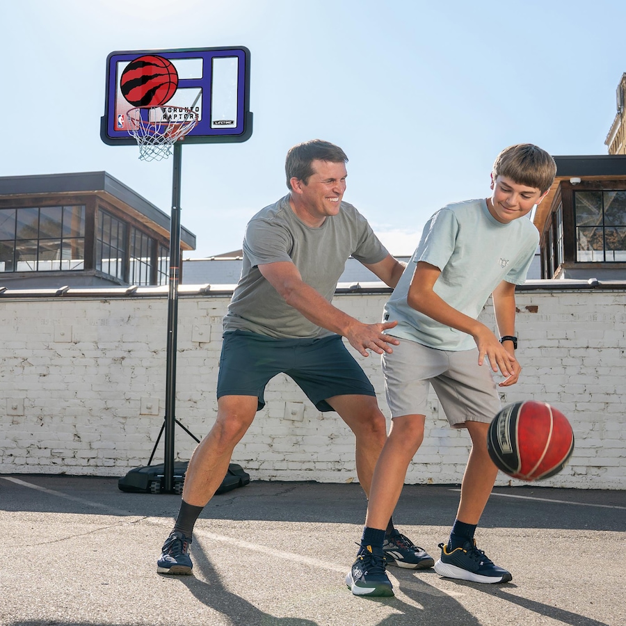 Image 761755_ALTMORE3.jpg, Product 761-755 / Price $599.99, Lifetime 44" Shatterproof Fusion Toronto Raptors Hoop from Lifetime on TSC.ca's Home & Garden department