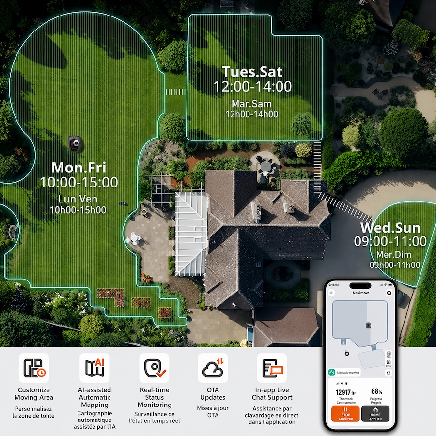 Image 761757_ALTMORE1.jpg, Product 761-757 / Price $1,599.00, Navimow by Segway i110 Robotic Lawn Mower (1/4-acre) from Navimow on TSC.ca's Home & Garden department