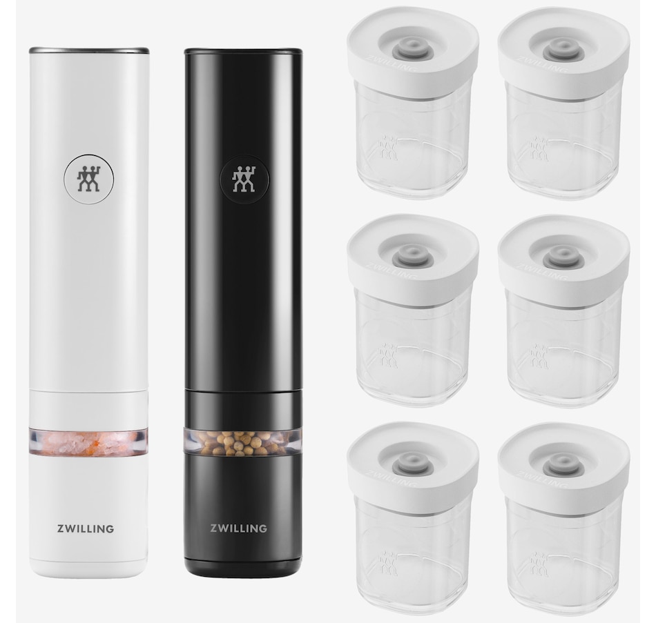 Image 761765.jpg, Product 761-765 / Price $99.99, Zwilling Enfinigy 8-Piece Salt and Pepper Set from Zwilling on TSC.ca's Kitchen department