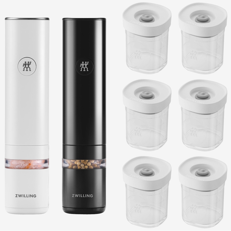 Image 761765.jpg, Product 761-765 / Price $189.99, Zwilling Enfinigy 8-Piece Salt and Pepper Set from Zwilling on TSC.ca's Kitchen department