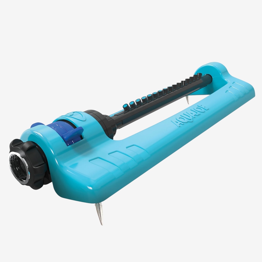 Image 761786.jpg, Product 761-786 / Price $47.99, Aqua Joe Oscillating Sprinkler with 3,400-Square-Foot Coverage, 16 Nozzles and Ground Spikes from Snow Joe & Sun Joe on TSC.ca's Home & Garden department